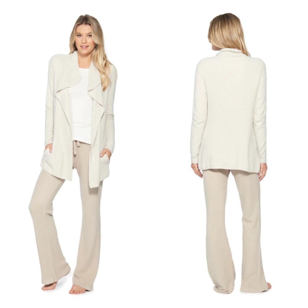 💕BAREFOOT DREAMS💕 CozyChic Lite Coastal Cardigan ~ Bisque Small S NWT - Picture 7 of 16